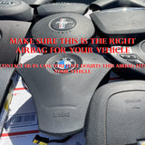 KIA Soul 2017 2018 2019 Driver Airbag Black OEM 56900B2500EQ