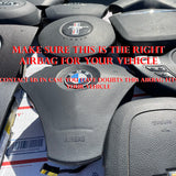 KIA Soul 2014 2015 2016 Driver Airbag Black OEM 56900B2500EQ