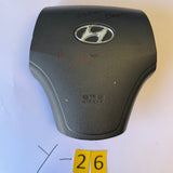 HYUNDAI Elantra 2007 2008 2009 2010 DRIVER WHEEL AIRBAG BLACK 569002H1007U