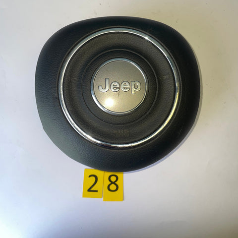 Jeep Renegade 2015 2016 2017 2018  Left Driver Steering Wheel Air Bag Black OEM