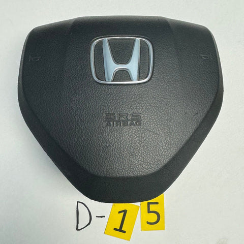 Honda Civic 2012 2013 2014 2015 Black Driver Wheel Airbag Air Bag OEM 77810TR6A80ZA