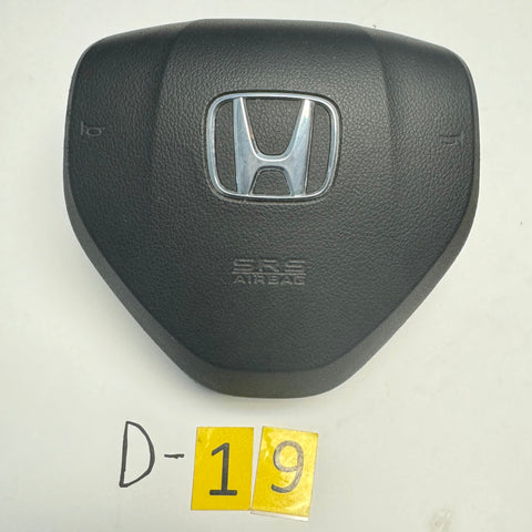 Honda Civic 2012 2013 2014 2015 Black Driver Wheel Airbag Air Bag OEM 77810TR6A80ZA